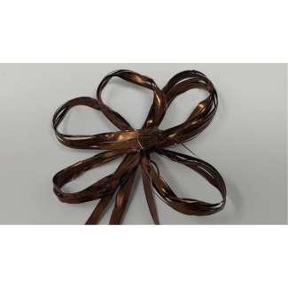 Rafia basic "sveltostrip" cacao in confezione da 50 pezzi, diametro fiocco 14 cm