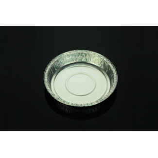 Vaschetta alluminio rotonda, altezza 20/25mm, confezione da 100 pezzi