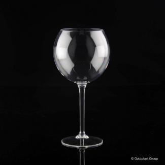 Bicchiere calice trasparente "ballon tritan" drink safe riutilizzabile 650cc, confezione da 6 pezzi
