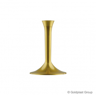 Base in plastica PS colorata oro opaco per bicchieri flute/calici/coppe, confezione da 20 pezzi