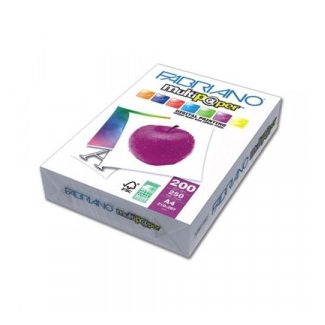 Risma di carta bianca multip@per da 200 gr/mq, formato A3, confezione da 250 pezzi
