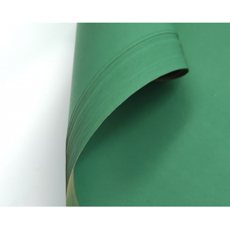 Carta regalo tinta unita verde scuro, interno avana, formato 80x100 cm, confezione da 25 fogli