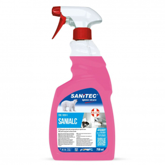 Detergente multisuperficie "Sanialc" profumato, flacone trigger 750 ml 