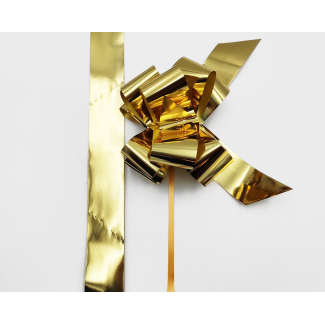 Coccarda laccio lux metallizzato, colore oro