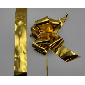Coccarda laccio lux metallizzato, colore oro