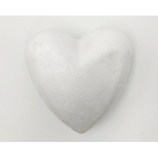 Cuore in polistirolo espanso, altezza 11 cm