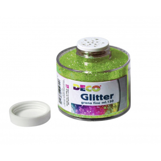 Barattolo glitter da 150 ml a grana fine, tinta unita