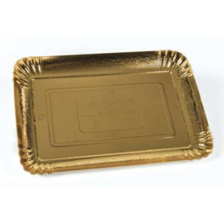 Vassoio cartone oro rettangolare, modello "Milano"