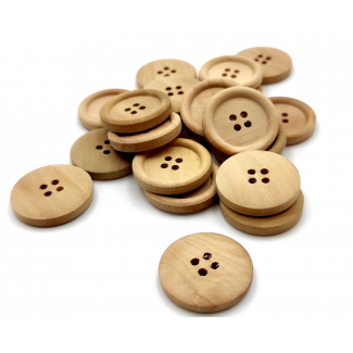 Bottoni legno grandi, confezioni da 20 pezzi