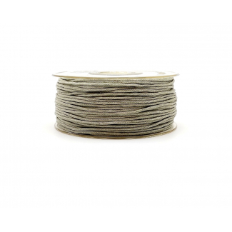 Rotolo cordoncino cotone cerato diametro 2 mm, lunghezza 100 metri