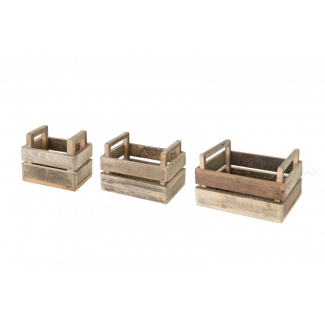 Cassetta di legno naturale
