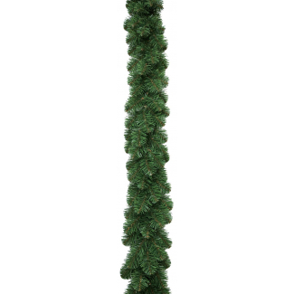 Festone di pino verde, lunghezza 270 cm, diametro 25 cm