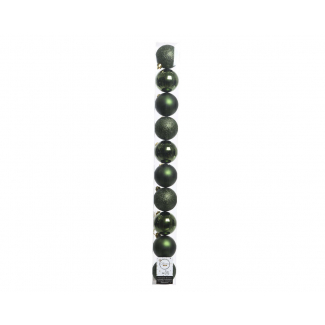Sfera infrangibile verde diametro 6 cm, confezione da 10 pezzi assortiti