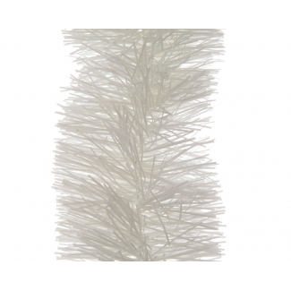 Festone in PVC bianco, lunghezza 270 cm, diametro 10 cm