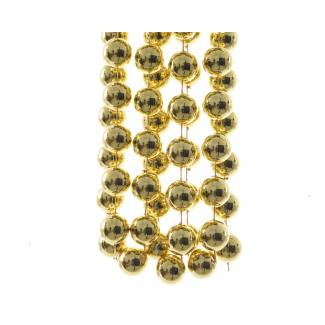 Ghirlanda di palline oro, diametro 2 cm, lunghezza 2.7 metri