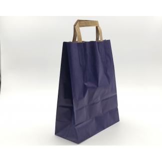 Shopper sealing millerighe blu con maniglia piatta