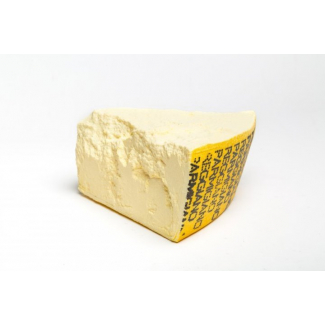 Punta "Parmigiano Reggiano" artificiale per esposizione, lunghezza 20 cm, altezza 9 cm