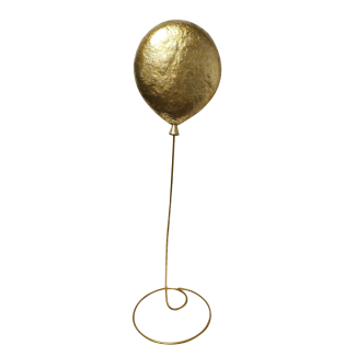 Palloncino 3D oro con piedistallo, varie misure
