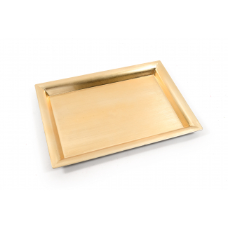Vassoio rettangolare in plastica "foglia oro" 41x29.5 cm