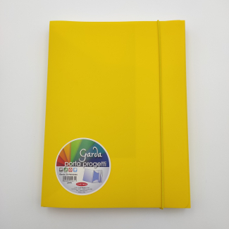 Carpetta in PP 3 lembi con elastico, 25x35 cm, dorso 3 cm, vari colori