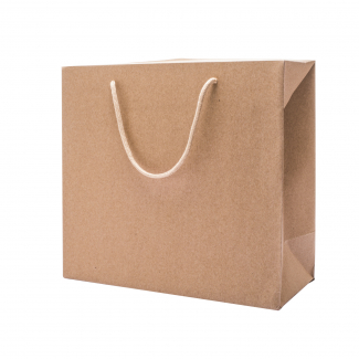 Bag box avana, con chiusura ad alette pieghevoli, con maniglie in cordone cotone