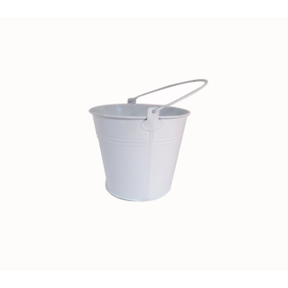 Secchiello di latta bianco, varie misure