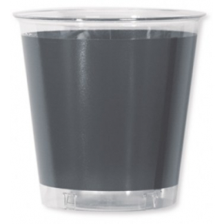 Bicchiere plastica "Kristall" 300 cc argento, confezione da 10 pezzi