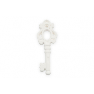 Chiave in gesso, 3x4.5 cm, confezione da 12 pezzi