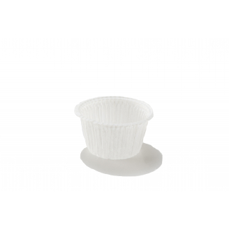 Pirottini muffin bianco, diametro 65mm, cartone da 900 pezzi