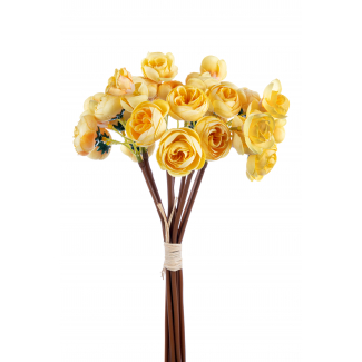 Bouquet ranuncoli giallo 38 cm
