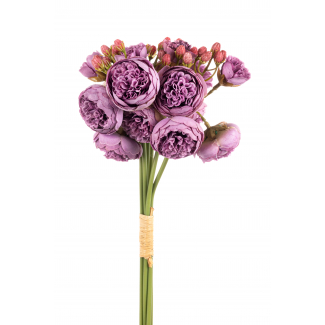 Bouquet mini peonie lilla 38 cm