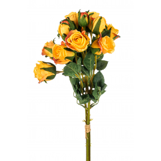 Bouquet boccioli rose giallo40 cm