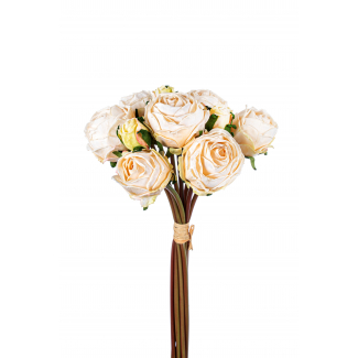 Bouquet rose crema 40 cm