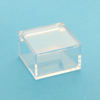 Scatola in plexiglass trasparente, confezione da 25 pezzi