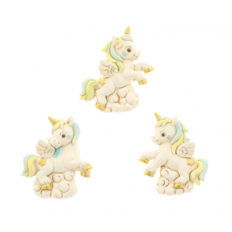 Unicorno con magnete, altezza 6 cm, confezione 12 pezzi