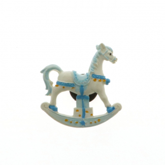Cavallo a dondolo con magnete, altezza 6 cm, confezione da 12 pezzi