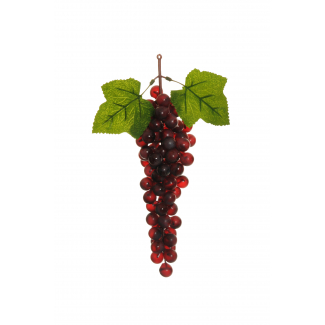 Grappolo di uva rossa, altezza 29 cm