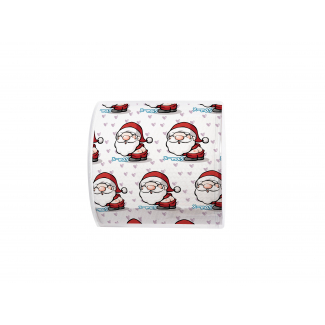Rotolo carta igienica decoro Babbo Natale