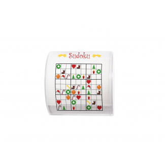 Rotolo carta igienica decoro sudoku natalizio