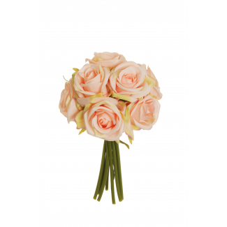 Bouquet rose champagne, altezza 25 cm