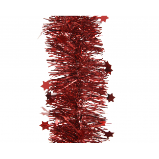 Filo rosso con stelline, lunghezza 270 cm, diametro 10 cm