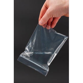 SACCHETTO TRASPARENTE CON CERNIERA CM8X13 MATERIALE PER ALIMENTI 100PZ