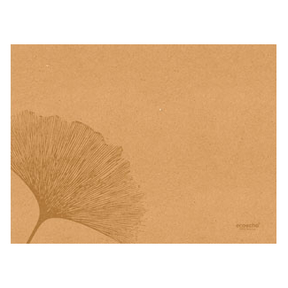 Tovaglietta in carta avana riciclata fantasia "Leaf", 30x40cm, confezione da 250 pezzi