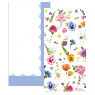 Tovagliolo carta 3 veli 33x33cm, fantasia "Botanic Flower", confezione da 16 pezzi
