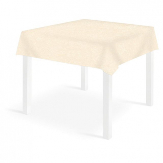 Tovaglia quadrata beige in tessuto riutilizzabile