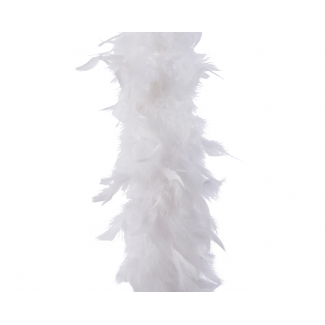 Boa di piume bianco, diametro 17 cm, lunghezza 184 cm