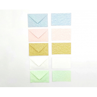 Biglietto e busta "Marmorea" colori assortiti tenui, formato 7X11 cm, confezione da 100/100 pezzi