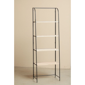 Libreria con struttura in metallo 55.5x31.8 cm, altezza 167 cm