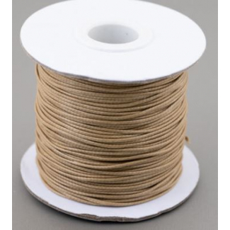 Rotolo cordoncino cotone cerato diametro 2 mm, lunghezza 100 metri