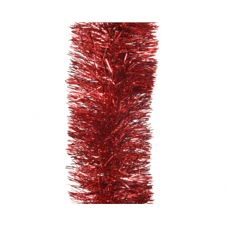 Festone rosso, lunghezza 270 cm, diametro 10 cm